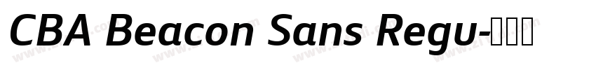 CBA Beacon Sans Regu字体转换